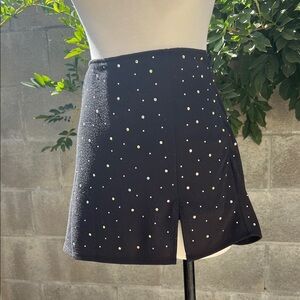 Wild Fable Black Skort with Stud Accents